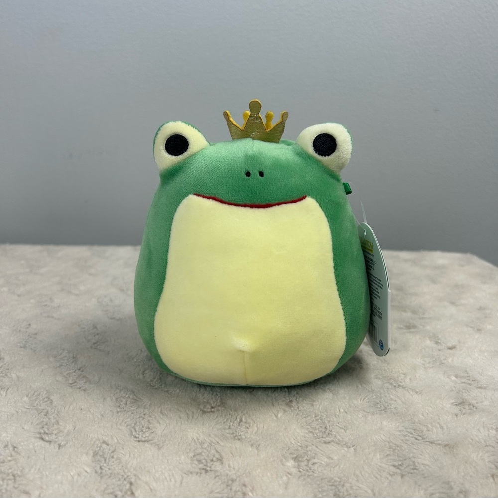 Squishmallows Baratelli Frog Plush Stuffed Animal Green Yellow Crown Walgreens